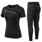 AOMshop - Yoga Set Quick Dry 2 Pièces pour Femme - Tenue de Sport en Plein Air pour la Fitness en Grande Taille Purple China