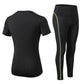 AOMshop - Yoga Set Quick Dry 2 Pièces pour Femme - Tenue de Sport en Plein Air pour la Fitness en Grande Taille