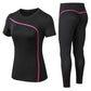 AOMshop - Yoga Set Quick Dry 2 Pièces pour Femme - Tenue de Sport en Plein Air pour la Fitness en Grande Taille Pink China