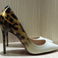 Achat de chaussures à talons léopard sexy sur AOMshop White