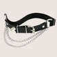 Acheter le Sex Heart Chain Elastic Leather Irregular Garter Belt - AOMshop