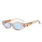Acheter les Angular Cat-eye Sunglasses avec les temples en forme de jumping cheetah - AOMshop Transparent