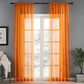 Achetez des écrans de fenêtre en coton et lin de qualité sur AOMshop Orange 100x200cm