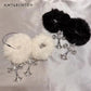 "Achetez des élastiques pour cheveux en fourrure avec strass chez AOMshop"
