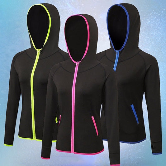 Achetez la Veste de Course pour Femme 2020 avec Zip et Capuche | AOMshop