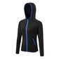 Achetez la Veste de Course pour Femme 2020 avec Zip et Capuche | AOMshop black blue
