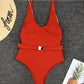 Achetez le maillot de bain une pièce pour femmes sur AOMshop Red