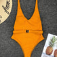 Achetez le maillot de bain une pièce pour femmes sur AOMshop Orange