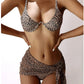 "Achetez le meilleur Three-Piece Swimsuit Leopard Print chez AOMshop"