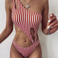 "Achetez le meilleur bikini une pièce européen et américain chez AOMshop" Stripe