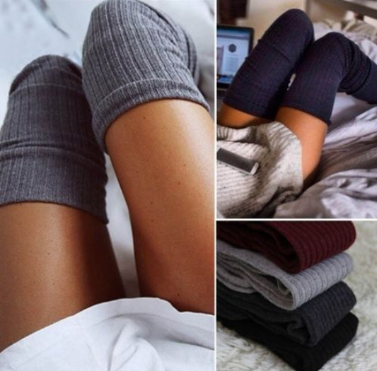 Achetez les meilleurs chaussettes longues en coton pour femme | AOMshop