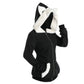 Achetez un Plush Cat Ears Hooded Plush Sweater - AOMshop