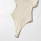 Achetez un body croisé stretch col halter pour femme - AOMshop
