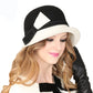 "Achetez un chapeau blanc en feutre pour femme chez AOMshop"