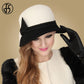 "Achetez un chapeau blanc en feutre pour femme chez AOMshop"