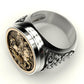 Bague Homme Style Punk Cool Rome Soldier Horse Dragon - Bijoux Mode