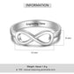 Bague Infinity Love Knot pour Femme Personnalisée