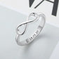 Bague Infinity Love Knot pour Femme Personnalisée