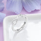 Bague Infinity Love Knot pour Femme Personnalisée