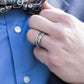 "Bague Spinner pour Homme en Acier Inoxydable avec Chaîne Cubaine 8mm