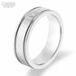 "Bague chiffres romains en or noir pour hommes et femmes"