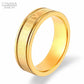 "Bague chiffres romains en or noir pour hommes et femmes"