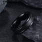 Bague de mariage en acier inoxydable avec chiffres romains
