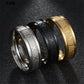 Bague de mariage en acier inoxydable avec chiffres romains