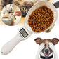 Balance de mesure de nourriture pour animaux de compagnie avec cuillère doseuse LED