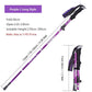 Bâton de marche nordique pliant Portable extérieur 1PC 250G bâton de randonnée de pôle de Trekking ultraléger Purple Long