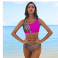 Bikini Zipper Femme - Maillot de Bain Européen et Américain | AOMshop Rose Red