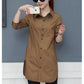 Blouses Longues Femme en Mousseline de Soie