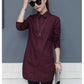 Blouses Longues Femme en Mousseline de Soie