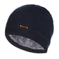 Bonnet tricoté pour homme et femme avec fourrure