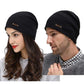 Bonnet tricoté pour homme et femme avec fourrure