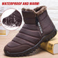 Bottes de neige imperméables pour hommes et femmes Coffee