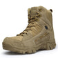 Bottes militaires pour homme pour l'automne et l'hiver Brown