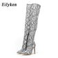 Bottes pour femme au-dessus du genou, extensibles et à talons hauts Serpentine 1