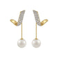 Boucles d'oreilles géométriques avec perles