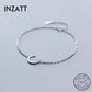 "Bracelet Minimaliste Lune en Argent 925"