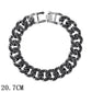 "Bracelet chaîne cubaine Iced Out 12mm de luxe pour femmes et hommes" 013701BK