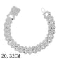 "Bracelet chaîne cubaine Iced Out 12mm de luxe pour femmes et hommes" 015702SL
