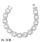 "Bracelet chaîne cubaine Iced Out 12mm de luxe pour femmes et hommes" C012903SL