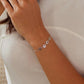 Bracelet de chaîne ajustable pour femme en argent