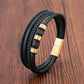 "Bracelet de luxe en acier inoxydable pour homme Gold