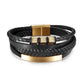 "Bracelet de luxe en acier inoxydable pour homme Gold 2