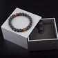Bracelet de perles de lave naturelles tibétain avec bouddha pour homme