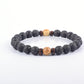 Bracelet de perles de lave naturelles tibétain avec bouddha pour homme 5picture 8mm Beads