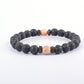 Bracelet de perles de lave naturelles tibétain avec bouddha pour homme 3red network 8mm Beads