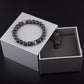 Bracelet de perles de lave naturelles tibétain avec bouddha pour homme